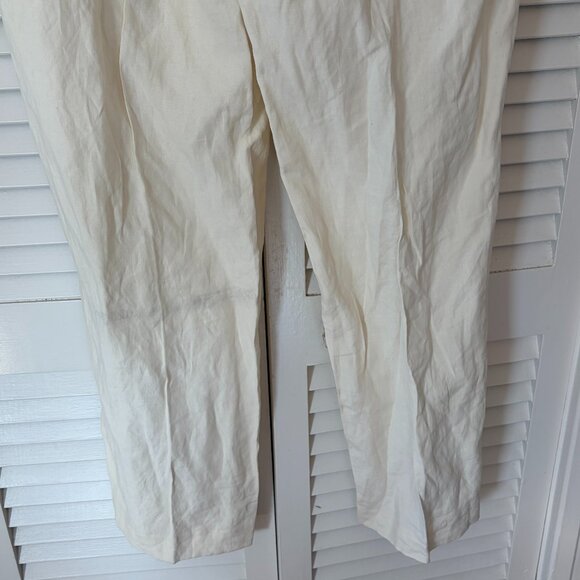 NWT Polo Ralph Lauren cream pants men's 32x32 linen silk *has flaw* - Picture 9 of 13
